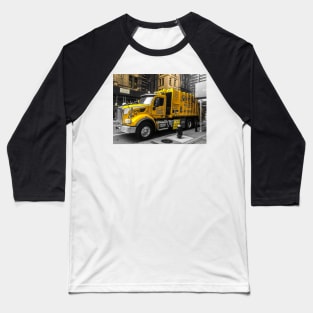 Yellow Truck, Manhattan, New York City Baseball T-Shirt